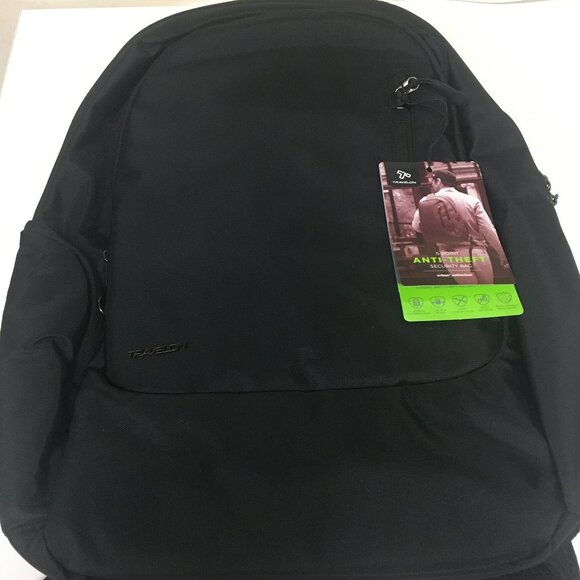 Travelon black backpack 5 point anti theft NWT NWT Travelon 5-Point Anti-Theft Security Bag Backpack Urban  main image 4
